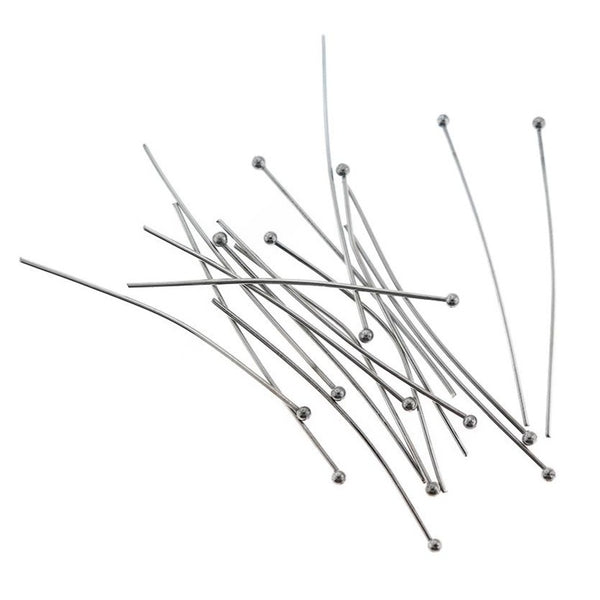 Stainless Steel Ball Head Pins - 40mm - 20 Pins - PIN078