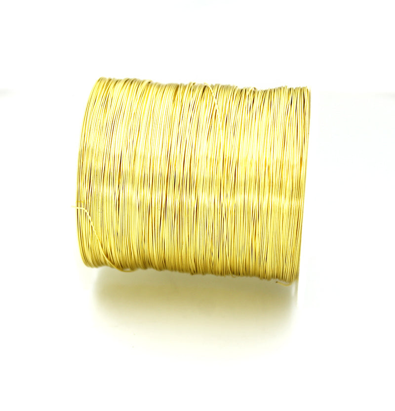BULK Gold Tone Craft Wire - Résistant au ternissement - Choisissez votre longueur - 0,3 mm - Options de prix en vrac - Z998