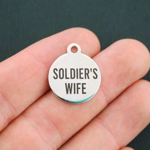 Soldier's Wife Stainless Steel Charms - BFS001-0361