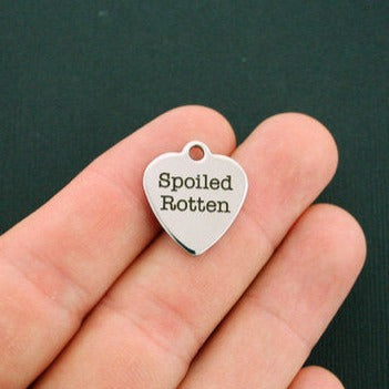Spoiled Rotten Stainless Steel Charms - BFS011-0364