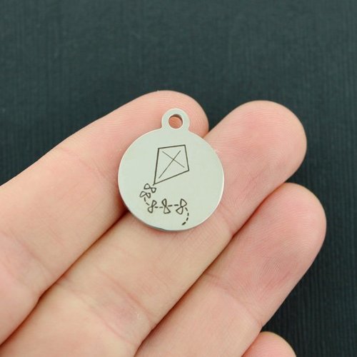 Kite Stainless Steel Charms - BFS001-3673