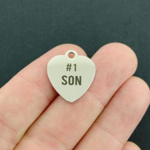 #1 Son Stainless Steel Charms - BFS011-3706