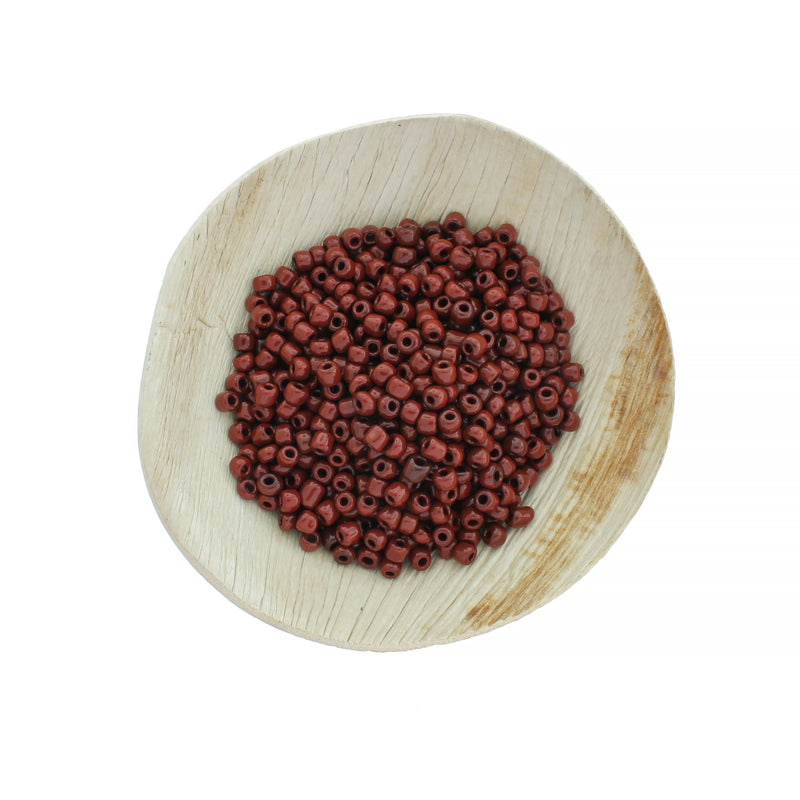 Perles de Verre Graines 6/0 4mm - Marron Coco - 50g 600 Perles - BD1302