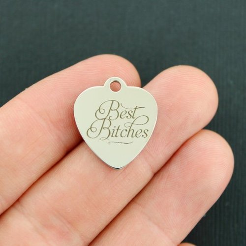 Best Bitches Stainless Steel Charms - BFS011-3798