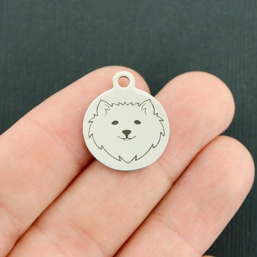 American Eskimo Stainless Steel Charms - BFS001-3839