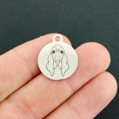 Bloodhound Stainless Steel Charms - BFS001-3844