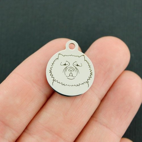Chow Chow Stainless Steel Charms - BFS001-3852