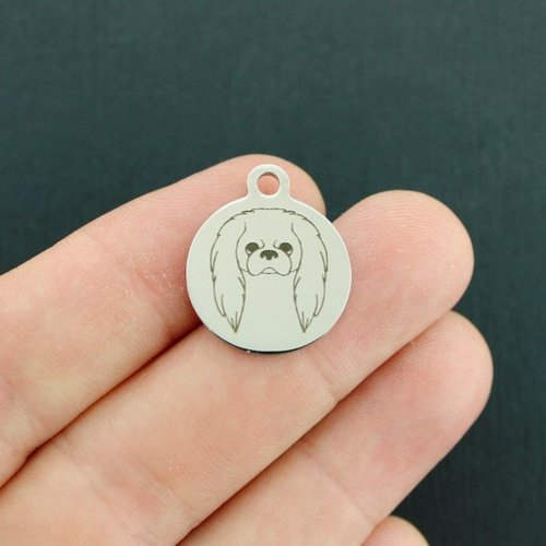 Japanese Chin Stainless Steel Charms - BFS001-3865