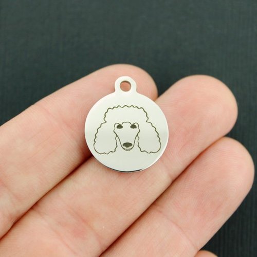 Poodle Stainless Steel Charms - BFS001-3876
