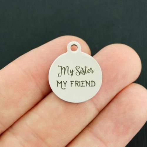 My Sister Stainless Steel Charms - My Friend - BFS001-3999