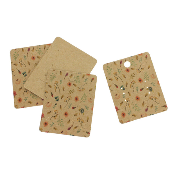 20 Floral Earring Display Cards - TL106