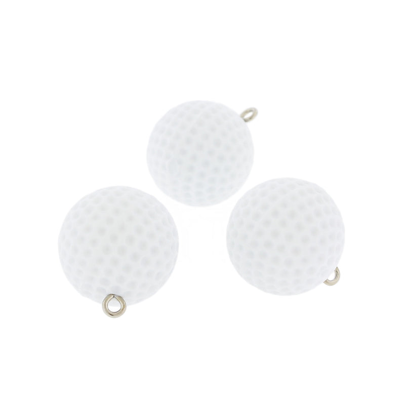 Golf Ball Acrylic Charm 3D - K632