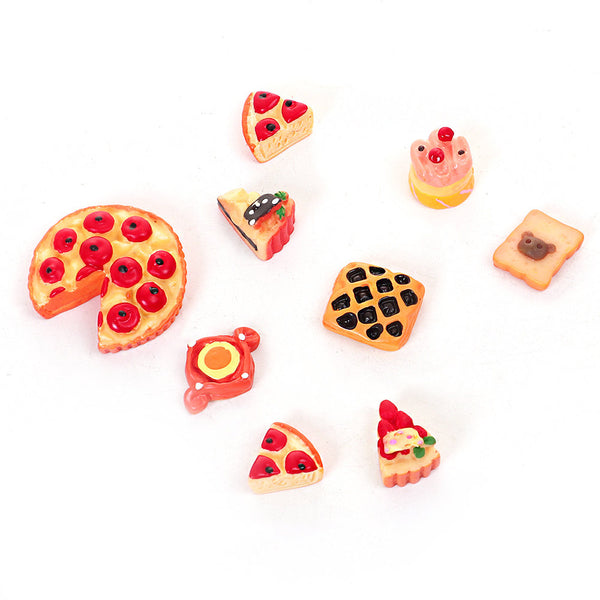 SALE 5 Pastry Acrylic Charms 3D Assorted - E405