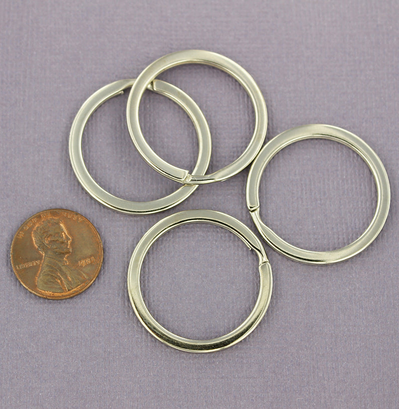 Stainless Steel Key Rings - 30mm - 15 Pieces - Z453