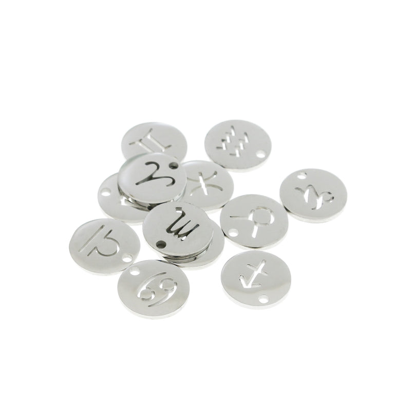 Zodiac Collection Stainless Steel 12 Different Charms - COL177