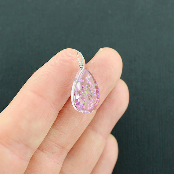 Wish Pendant Glass Charm - Z612