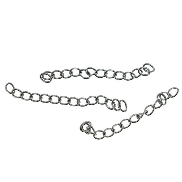 Stainless Steel Extender Chains - 40mm x 3mm - 30 Pieces - MT528