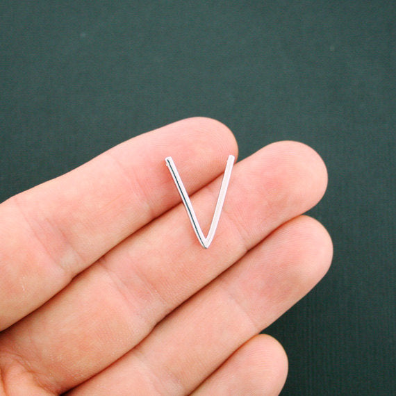 VENTE V Connecteur Spacer Beads 20mm x 15mm - Silver Tone - 1 Spacer - SC6033