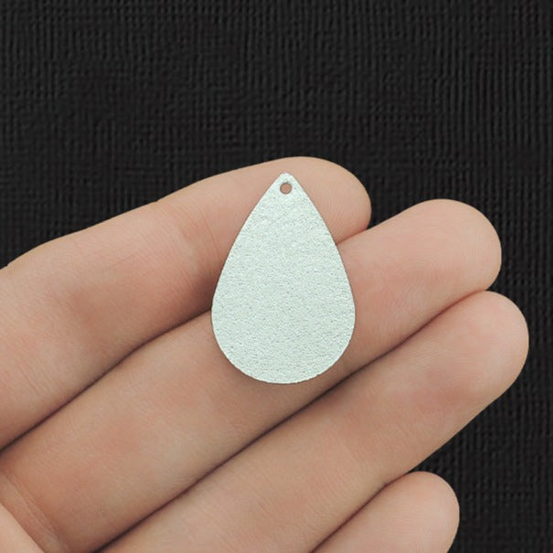 4 American Flag Drop Silver Tone Enamel Charms - E1098