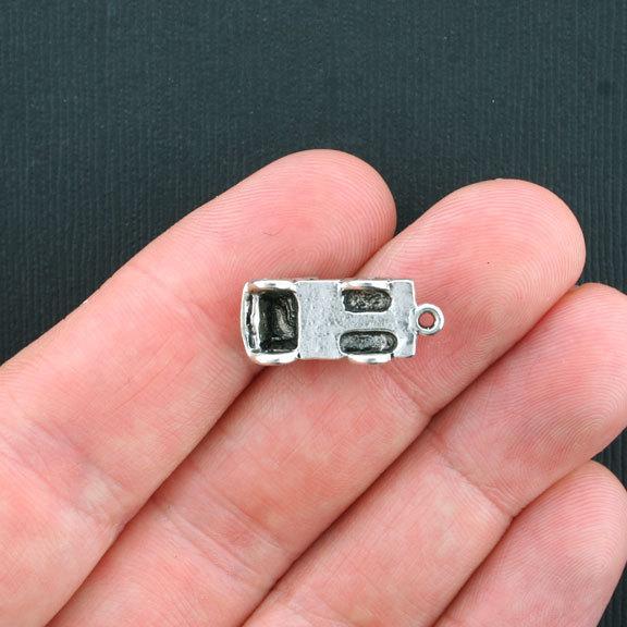 4 Army Vehicle Antique Silver Tone Charms 3D - SC3462
