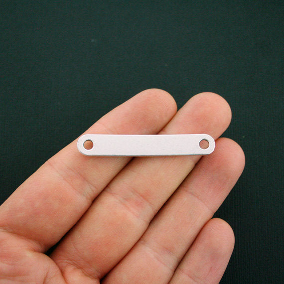 4 Beach Connector Antique Silver Tone Charms - SC5702