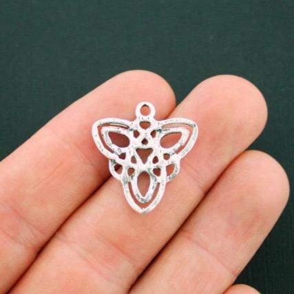 4 breloques de ton argent antique noeud celtique - SC5627