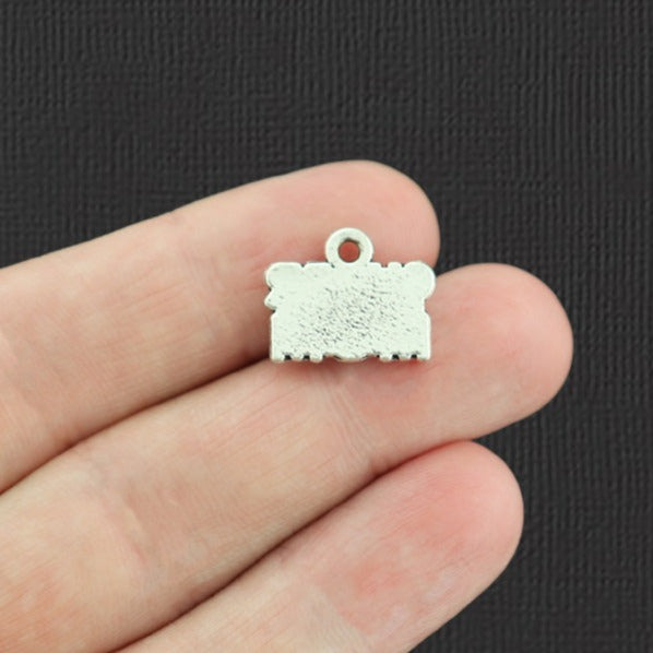 4 Cheer Mom Antique Silver Tone Charms - SC2105