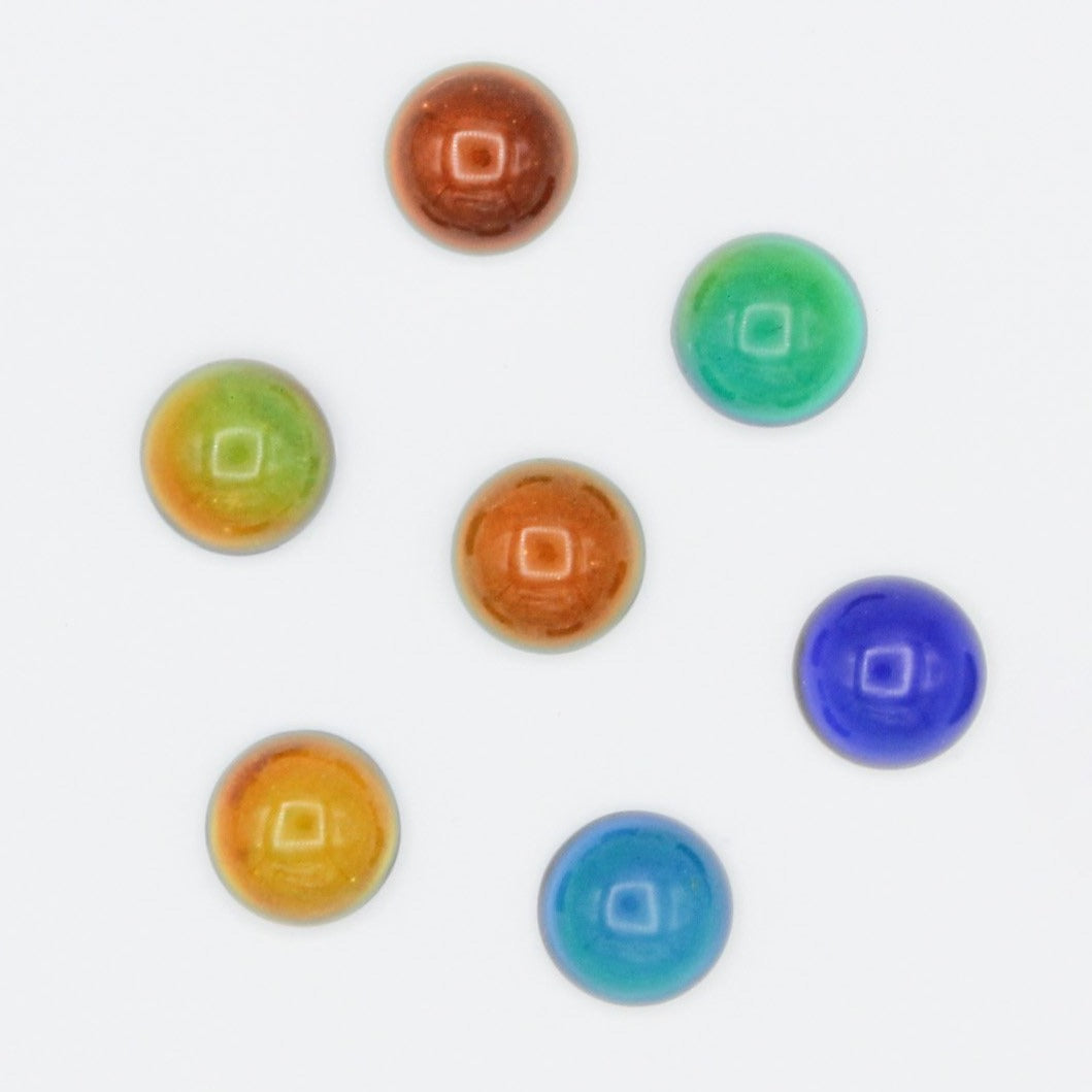 Joints de Cabochon en Verre à Changement de Couleur 12mm - 4 Pièces - CBD027