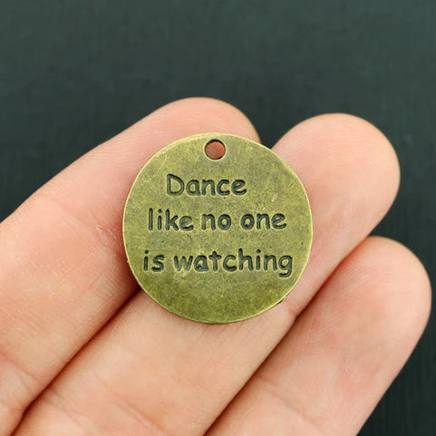 4 Dance Antique Bronze Tone Charms - BC109