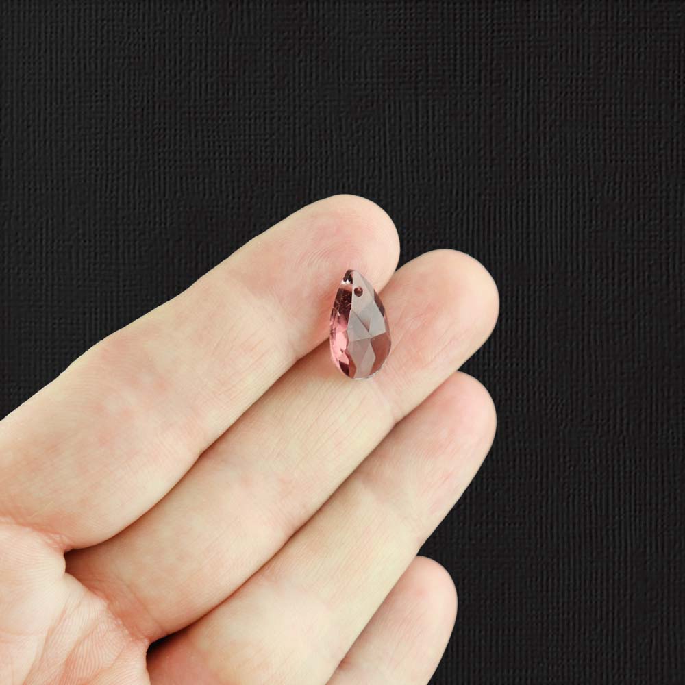 4 Février Birthstone Pendentif en Verre Charms - Z219