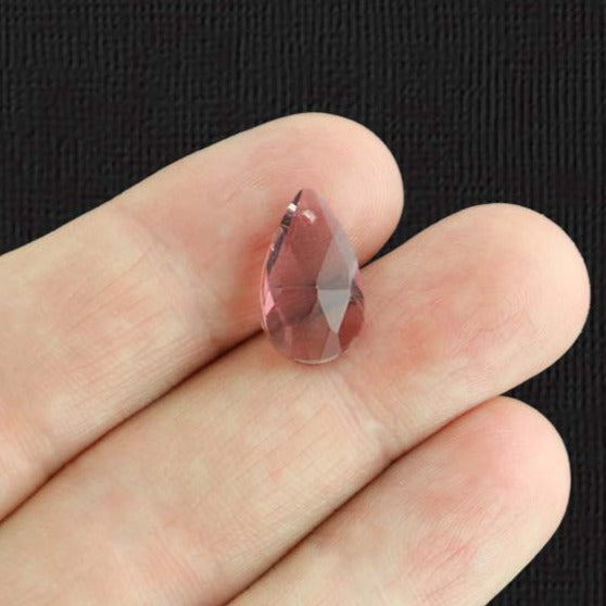 4 Février Birthstone Pendentif en Verre Charms - Z219