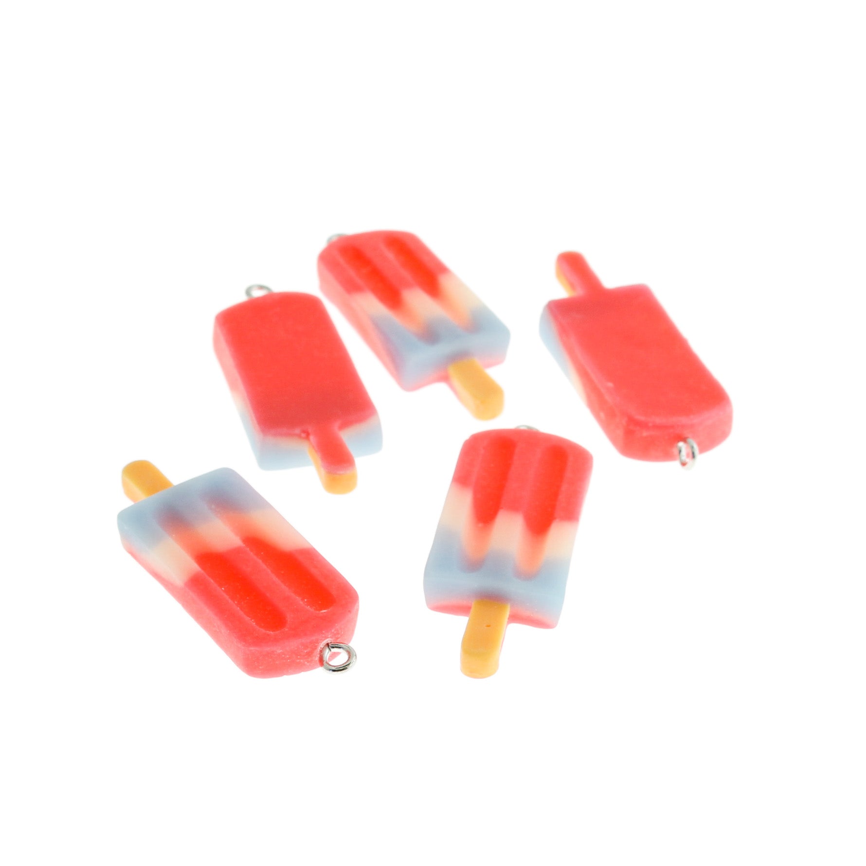 4 breloques en résine crème glacée - K555