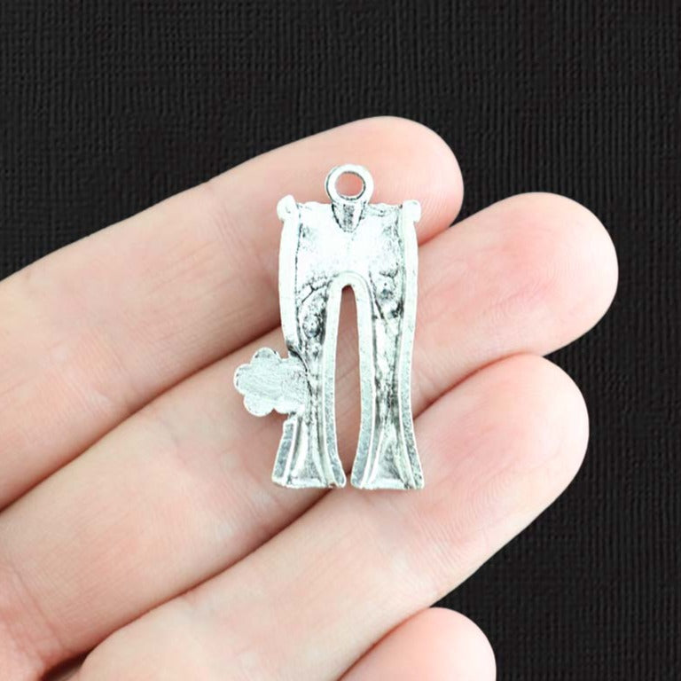 4 Jeans Antique Silver Tone Charms - SC272