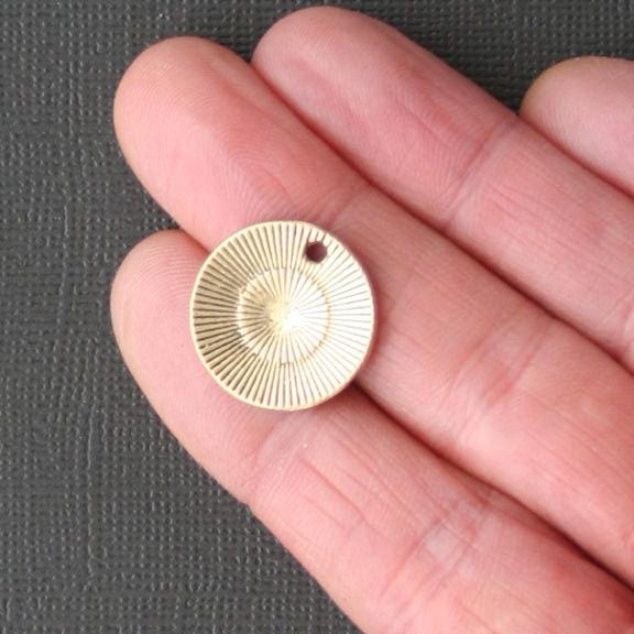 4 Live Your Dream Antique Gold Tone Charms - GC135