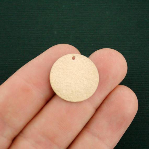 4 breloques en émail doré Mandala - E456