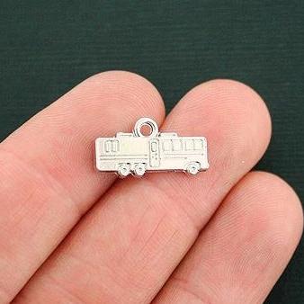 4 Motorhome Antique Silver Tone Charms - SC4403