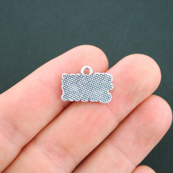 4 Nurses Call The Shots Antique Silver Tone Charms - SC3955