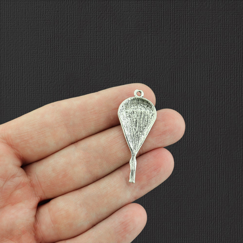 4 Parachute Antique Silver Tone Charms - SC4801