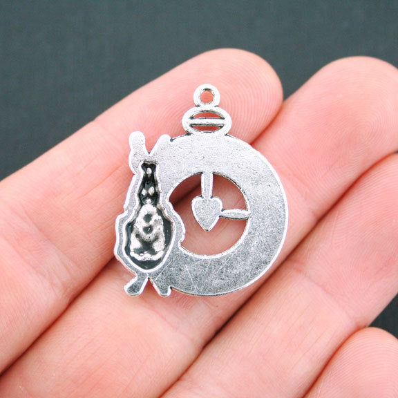 4 Rabbit Antique Silver Tone Charms - SC5054