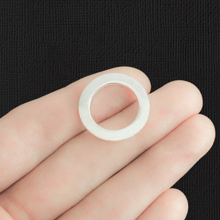 4 Softball Antique Silver Tone Charms - SC2933