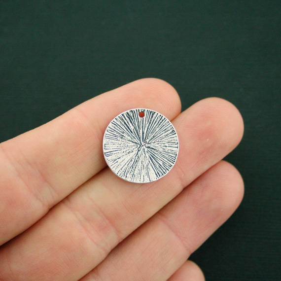 4 breloques argentées antiques de licorne - SC7105