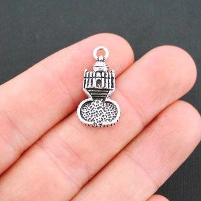 4 breloques de ton argent antique de la Cité du Vatican - SC3079