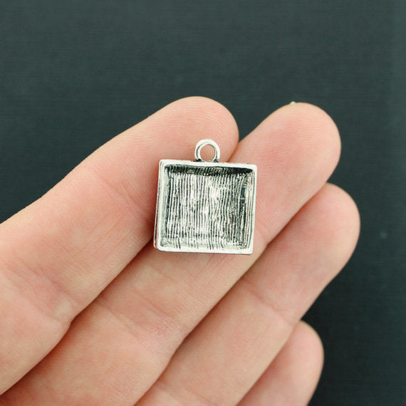 4 Wedding Album Antique Silver Tone Charms - SC7619