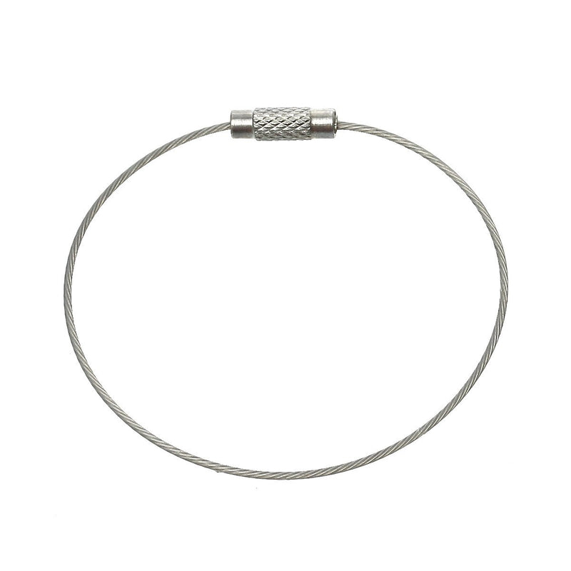 Bracelet en fil d'acier inoxydable - 51 mm ID - 4 bracelets - N083