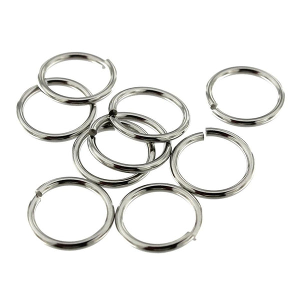 Stainless Steel Jump Rings 13mm - Open 15 Gauge - 50 Rings - J147