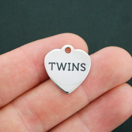 Twins Stainless Steel Charms - BFS011-0400