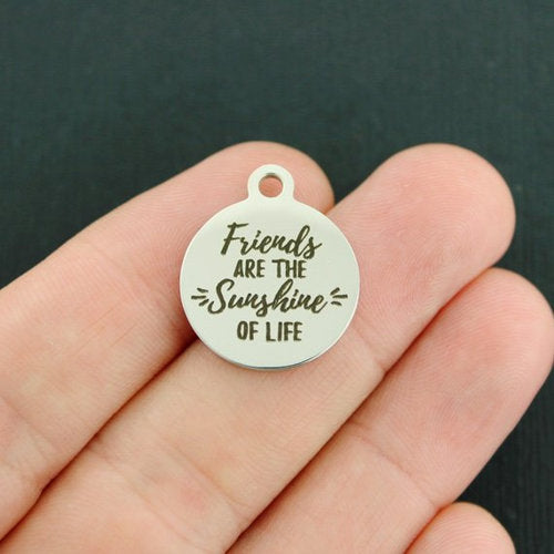 Friends Stainless Steel Charms - are the sunshine of life - BFS001-4051