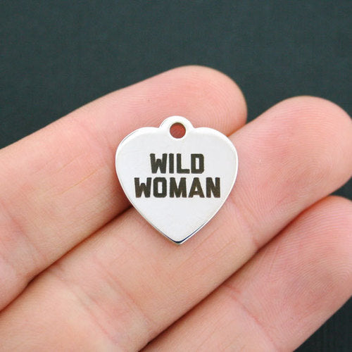 Wild Woman Stainless Steel Charms - BFS011-0413