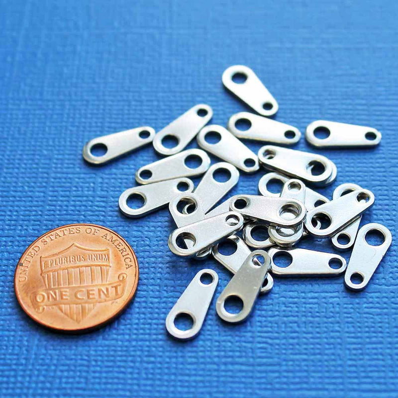Gouttes de chaîne en acier inoxydable - 2 mm - 20 pièces - MT029