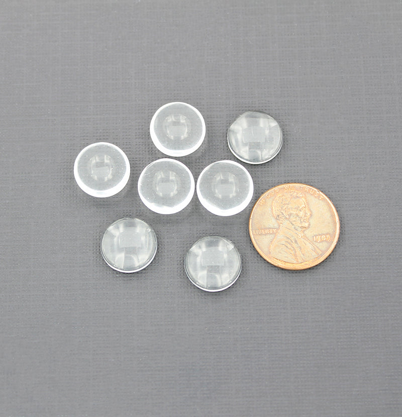 Glass Dome Cabochon Seals 12mm - 15 Pieces - Z967